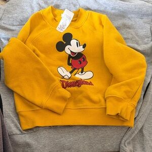 Disney Yellow Mickey Mouse Kids Sweater